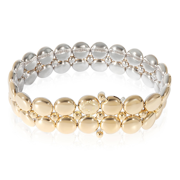 Reversible Vintage Cartier Honeymoon Bracelet (White Gold, Yellow Gold) - Picture 3 of 4